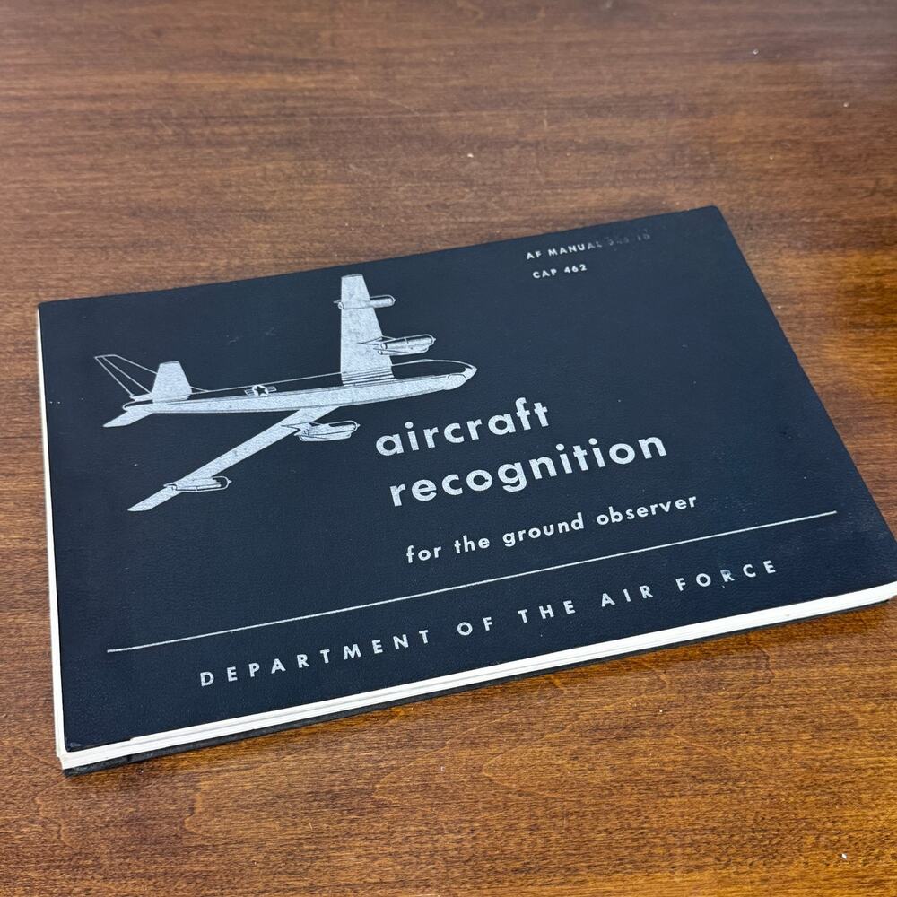 Vintage Aircraft Recognition For the Ground Observer AF Manual 355-10 1955